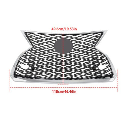 Solid Spare Front Upper Grill Replacement For Lexus RX350 RX450h 2020-2022 W/ Sensor Holes