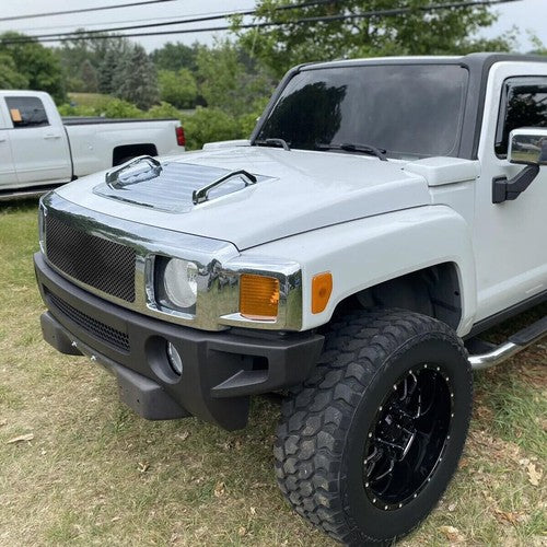 Solid Spare New Hood Deck Vent Panel Handle Cover Trim Chrome For 2006-2010 Hummer H3