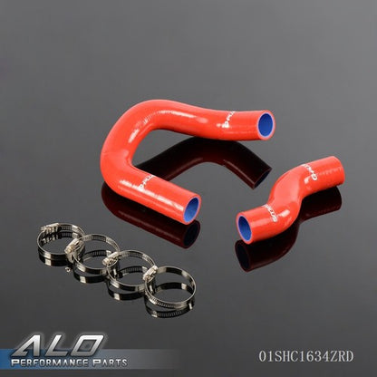 Solid Spare Fit For 68-73 Nissan Datsun 510 KA24-DE Silicone Radiator Hose+Clamps Kit Red