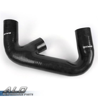 Solid Spare Intercooler Upgrade Kit + Silicone Hose Black Fit For Volkswagen Golf R GTI MK7