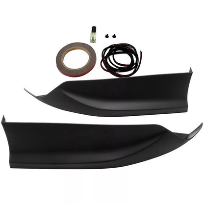 Solid Spare For 2016-17 Honda Accord Sedan Black Rear Bumper Lip Splitter Spoiler Side Apron