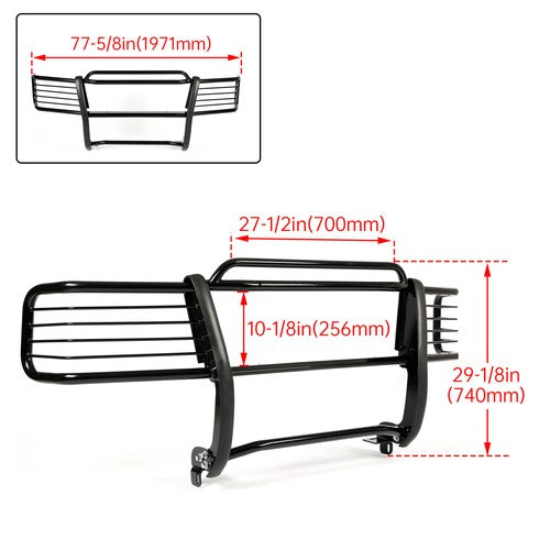 Solid Spare Bumper Grille Brush Guard For 99-02 Silverado 1500 & 00-06 Tahoe/Suburban/Yukon