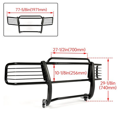 Solid Spare Bumper Grille Brush Guard For 99-02 Silverado 1500 & 00-06 Tahoe/Suburban/Yukon