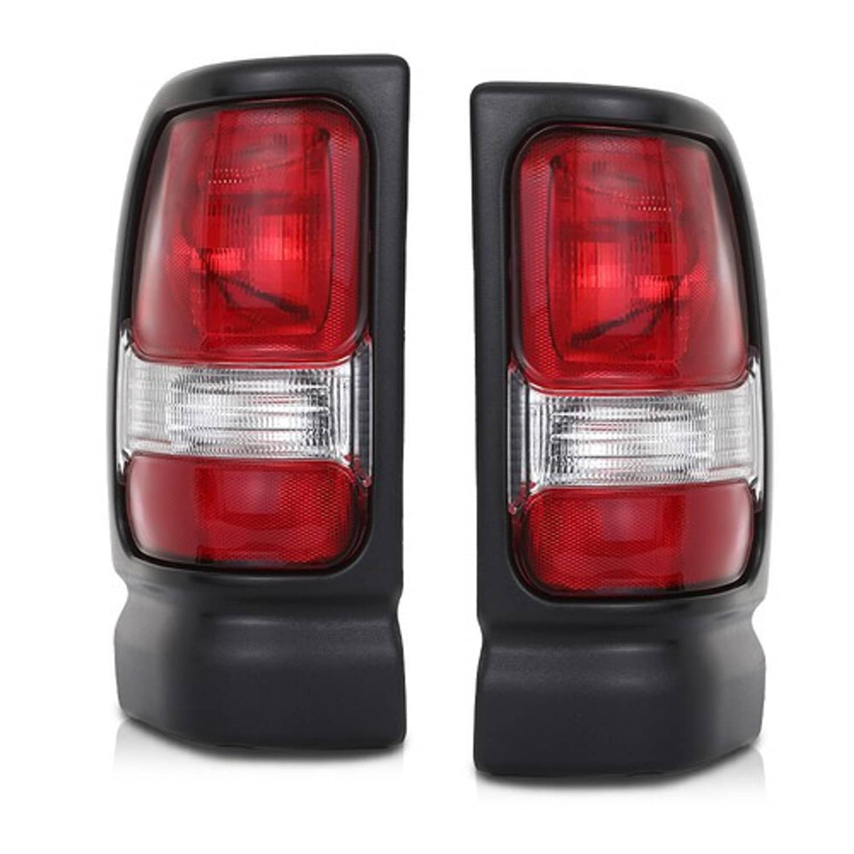 Solid Spare Fit For 94-02 Dodge Ram 1500 2500 3500 Rear Tail Lights Brake Lamps Assembly