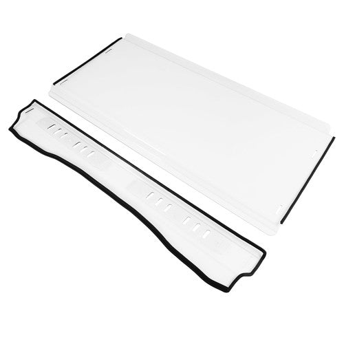 Solid Spare 3-IN-1 Flip Front Clear Windshield Windscreen Vented For Kawasaki Mule Pro FXT