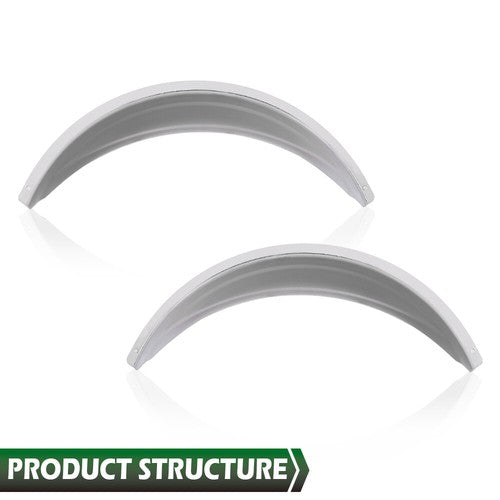 Solid Spare 1 Pair Headlight Headlamp Visors 7" Chrome Shields Trim Cover Caps LH+RH Side