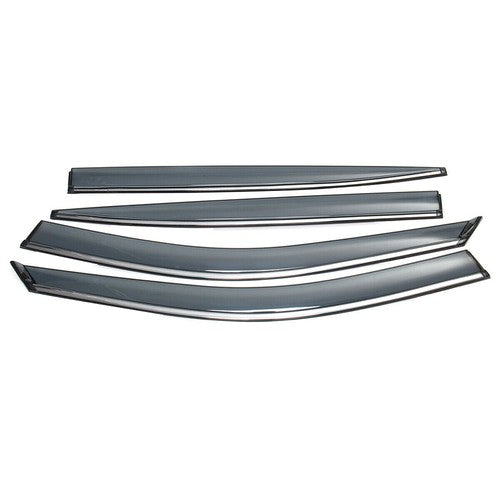 Solid Spare 4pcs Fit For Infiniti Q50 14-20 Window Visor Smoke Tinted Acrylic Rain Guard