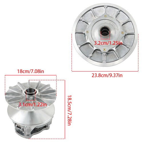 Solid Spare PRIMARY & SECONDARY DRIVEN CLUTCH & Puller 2016-2021 For POLARIS RZR 1000 XP & S