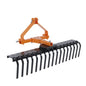 Solid Spare Cat 0 Tractor Attachment 50" 3-Point Landscape Rake Rock Rake Suitable for lawns