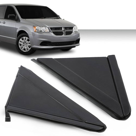 Solid Spare New Fit For Dodge Grand Caravan Chrysler Town & Country Mirror Flag Applique 2x