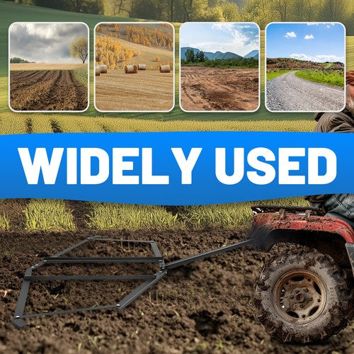 Solid Spare Driveway Drag Tow Behind Drag Harrow 72'' Width, Steel Gravel Grader For ATV,UTV