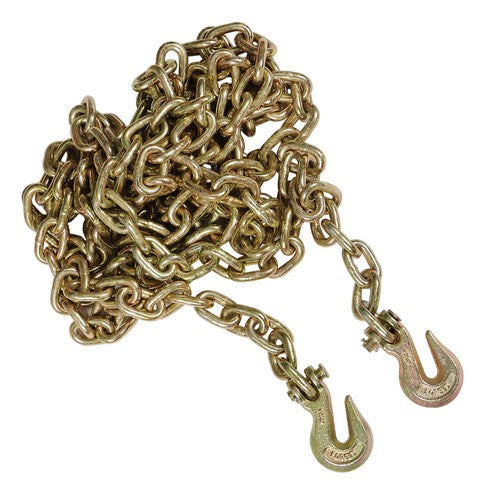 Solid Spare Truck Tow Chain Tie Down Binder With Grade 70 Hooks G70 3/8" 20'