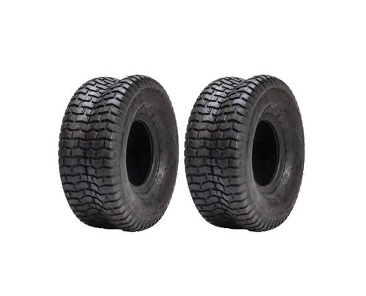 Solid Spare Set of 2 Turf Tires for John Deere 15x6-6 Tubeless 2 Ply