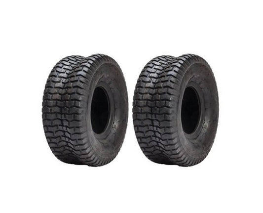 Solid Spare Set of 2 Turf Tires for John Deere 15x6-6 Tubeless 2 Ply