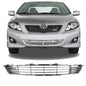 Fits 2009-2010 Toyota Corolla LE CE Front Bumper Lower Chrome Grille Grill
