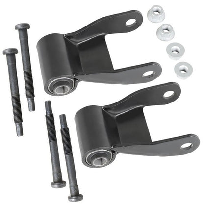 Solid Spare Fit For Dodge Ram 2500 3500 Truck Series Pair of Rear Leaf Spring Shackle Kit