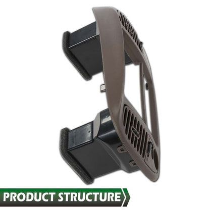 Solid Spare Fit For 97-03 Ford F150 Expedition Radio Climate Trim Bezel Dash Panel Brown