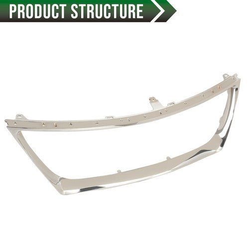 Solid Spare Fit For 2007-2009 Lexus ES350 Sedan Grille Shell Outer Grille Molding Chrome