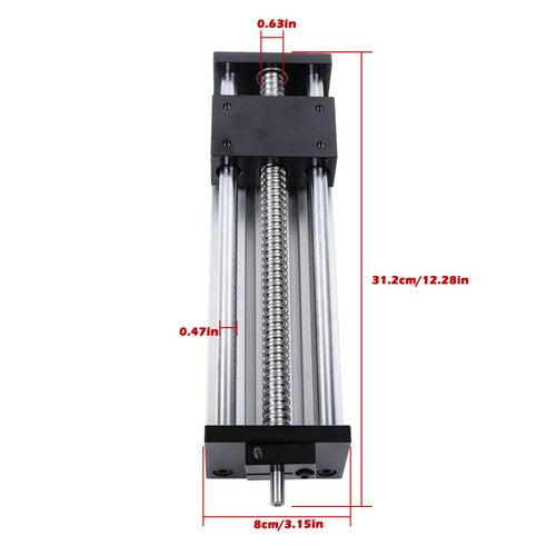Solid Spare 200mm Sliding Table Stage Linear double-track Ballscrew SFU1605 Motion Stage