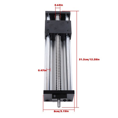 Solid Spare 200mm Sliding Table Stage Linear double-track Ballscrew SFU1605 Motion Stage