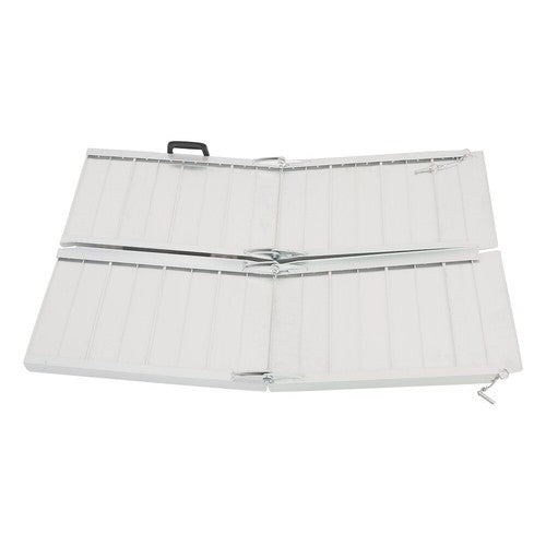 Solid Spare Multi-Fold Aluminum Wheelchair Ramp Motorcycle Loading Ramp 6'L×9.8"W 600lbs US