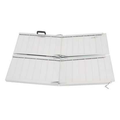 Solid Spare Multi-Fold Aluminum Wheelchair Ramp Motorcycle Loading Ramp 6'L×9.8"W 600lbs US