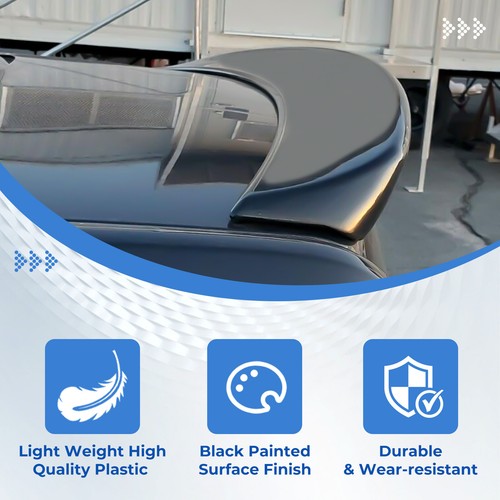 Solid Spare For 2011-2023 Chrysler 300 300S MATTE BLACK Trunk Rear Spoiler Wing Lip
