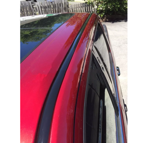 BLACK ROOF TOP DRIP TRIM MOLDING FIT 2005-2015 TOYOTA TACOMA DOUBLE CAB 2PCS