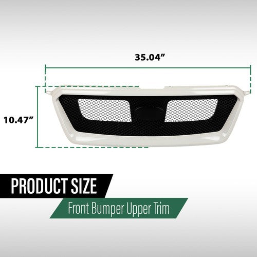 Solid Spare Fit For 12-14 Subaru Impreza & Crosstrek Sport Front Bumper Upper Mesh Grille
