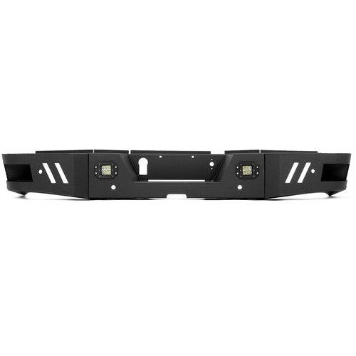 Solid Spare Rear Bumper Steel For 2010-2018 2019-2024 Ram 2500 3500 w/ LED lights Bolt Kits
