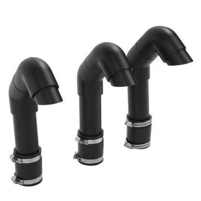 Solid Spare Snorkel Kit For Polaris RZR RZR S 800 2008 2009 2010 Plastic (ABS+PVC) Clamp-on