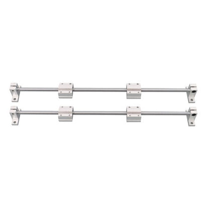 Solid Spare 2pcs 8x400mm Linear Shafts with 4 SCS8UU Bearings & 4 SK8 Supports
