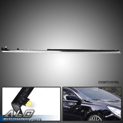 Solid Spare Fit For 11-14 Hyundai Sonata Front Right Side Fender Chrome Molding Trim