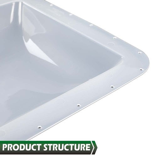 Solid Spare 17.8" X 25.8" RV Camper Skylight Exterior Cover w/ Installation Accessories