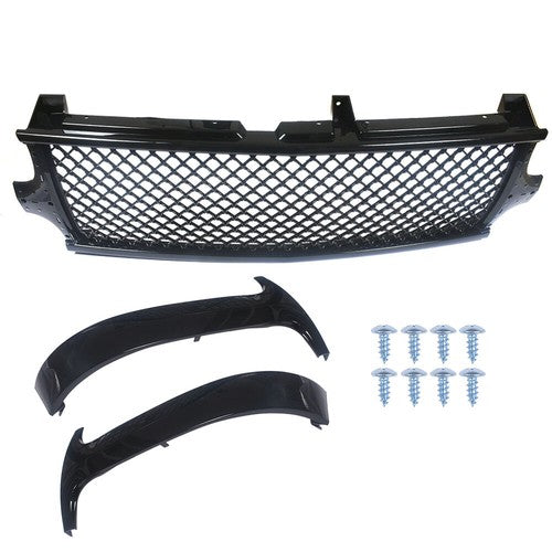 Solid Spare GM1200424 ABS Black Front Side Bumper Grille For Chevrolet Silverado 99-02