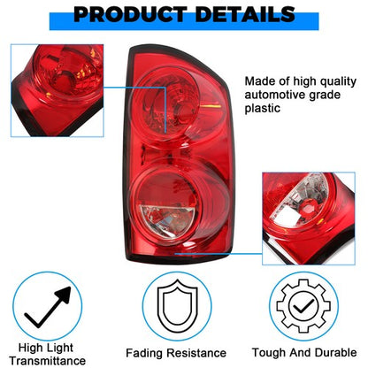 Solid Spare Tail Light For 2007-2008 Dodge Ram 1500 & 2007-2009 Ram 2500/3500 Passenger Side