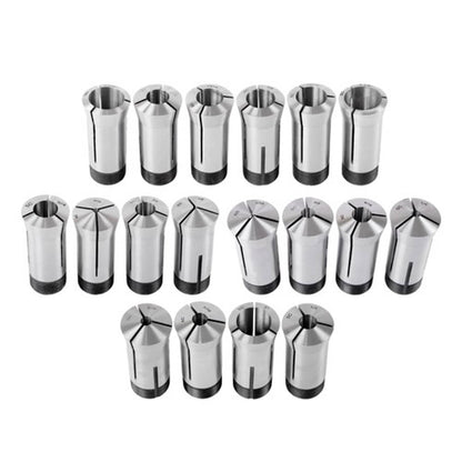 Solid Spare Precision 5C Collet Set .0006" TIR Certificate 18 Pcs 1/16~1-1/8" × 16ths