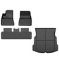 Solid Spare Fit For 2017-2023 Tesla Model 3 All Weather TPE Floor Mats Cargo Liner Full Set