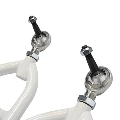 Solid Spare Front Control A-Arms +2+1 For Yamaha Banshee 350 YFZ 350 1987-2006 White+Silvery