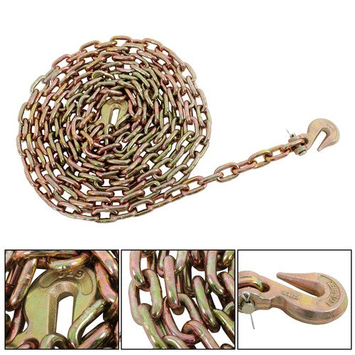 Solid Spare Tow Chain Binder Tie Down Flatbed Truck Trailer Chain 5/16" x 20' G70