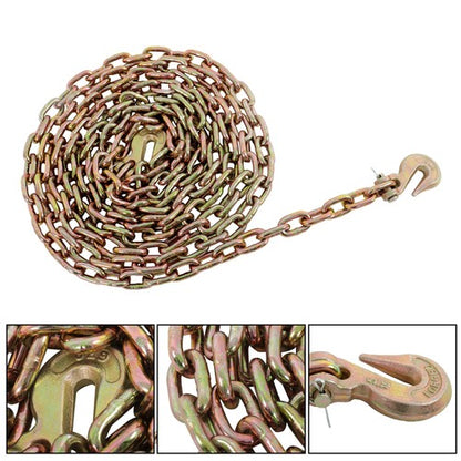 Solid Spare Tow Chain Binder Tie Down Flatbed Truck Trailer Chain 5/16" x 20' G70