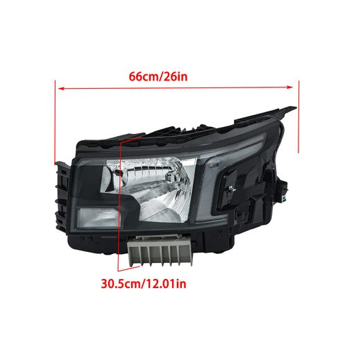Solid Spare For Nissan Frontier 2022-2023 Left+Right Headlight Replacement Halogen Housing