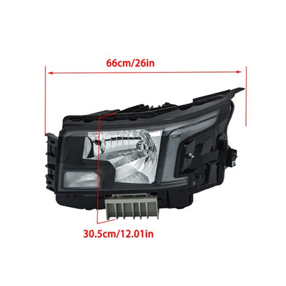Solid Spare For Nissan Frontier 2022-2023 Left+Right Headlight Replacement Halogen Housing