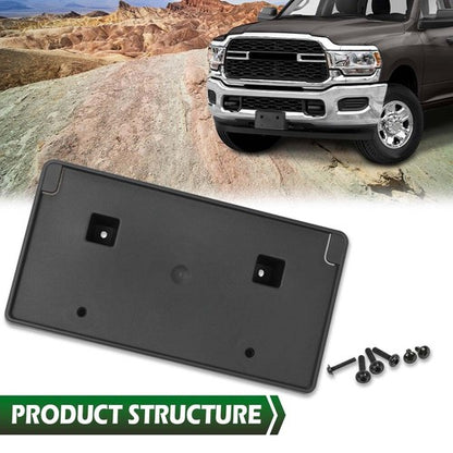 Solid Spare Fit For 2019-2022 Ram 2500 3500 4500 5500 Front Bumper License Plate Bracket