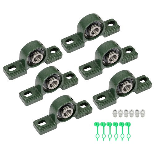 Solid Spare 6Pcs UCP202-10 Pillow Block Mounted Ball Bearing 5/8" Bore Cast Iron Base New