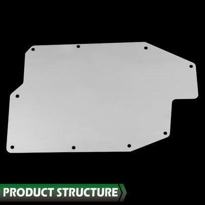 Solid Spare Fit For 1966-1967 Chevelle Aluminum A/C Heater Delete Panel Plate Complete Set
