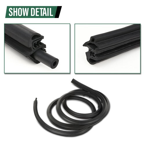Solid Spare Fit For 07-14 Chevy Silverado GMC Sierra Front Door Weatherstrip Seal LH or RH