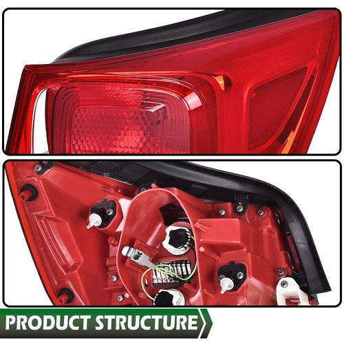 Solid Spare Fit For 2013-2015 Chevy Malibu [NON-LED]Tail Light Brake Lamp Outer Right Side