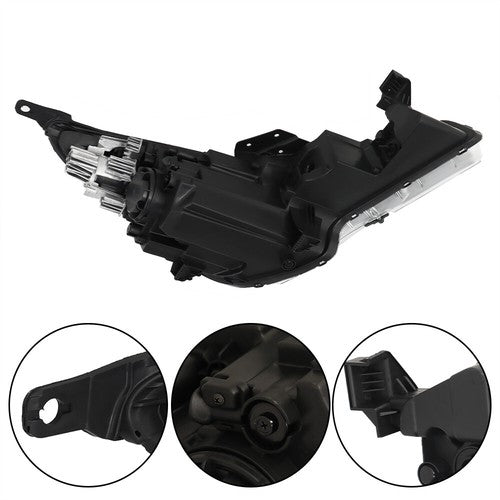 Solid Spare For Hyundai Elantra 2021-2022 Headlight Projector Left Side Halogen Replacement