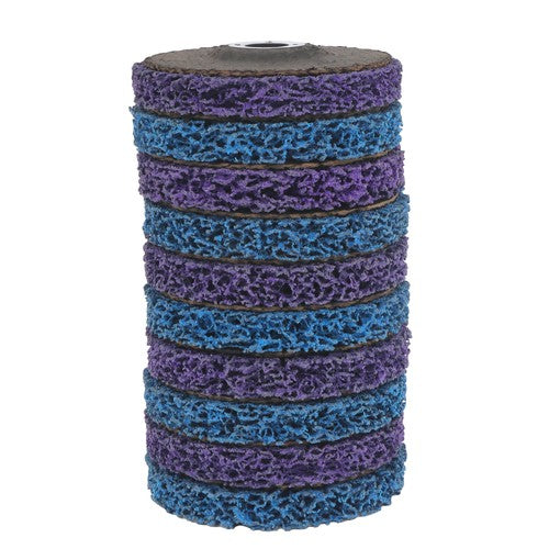 Solid Spare 10 Pack of 4' x 5/8' (5 pieces each in purple and blue) Diamond Discs